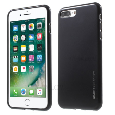 Силиконови гърбове Силиконови гърбове за Apple Iphone Силиконов гръб ТПУ MERCURY iJelly Metal Case оригинален за Apple iPhone 7 Plus 5.5 / Apple iPhone 8 Plus 5.5 черен